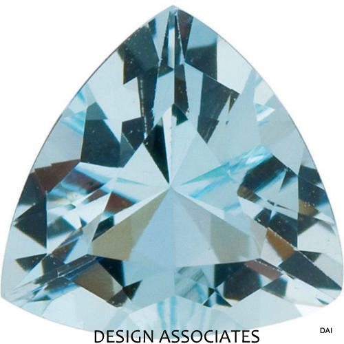 AQUAMARINE 11 MM TRILLION CUT OUTSTANDING BLUE COLOR EARTH MINED AND TREATED