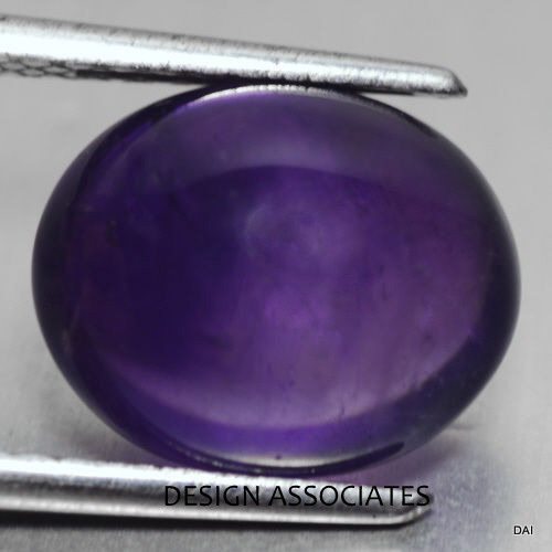 AFRICAN AMETHYST 10X8 MM OVAL CABOCHON ALL NATURAL EACH