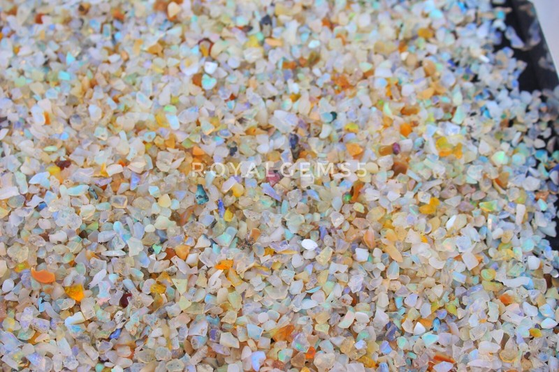 100 Pcs Lot AAA Natural Multi Flash Ethiopian Opal Rough Welo Fire Opal Gemstone