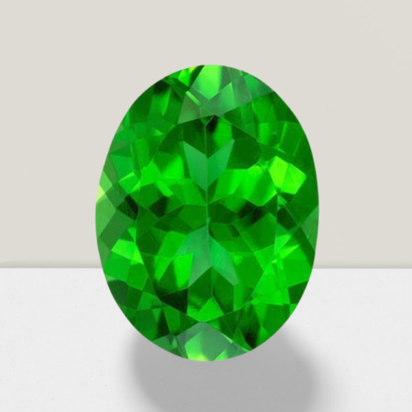 Green Tourmaline Oval Cut Gemstone 0.60 Cts – 6×4 mm VVS Loose Gem #