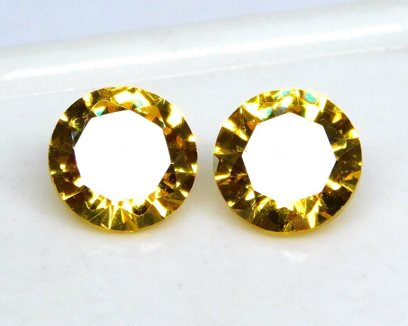 3.0 Ct Round Cut Cambodian Yellow Zircon Loose Gemstone Lot.M91 gallery