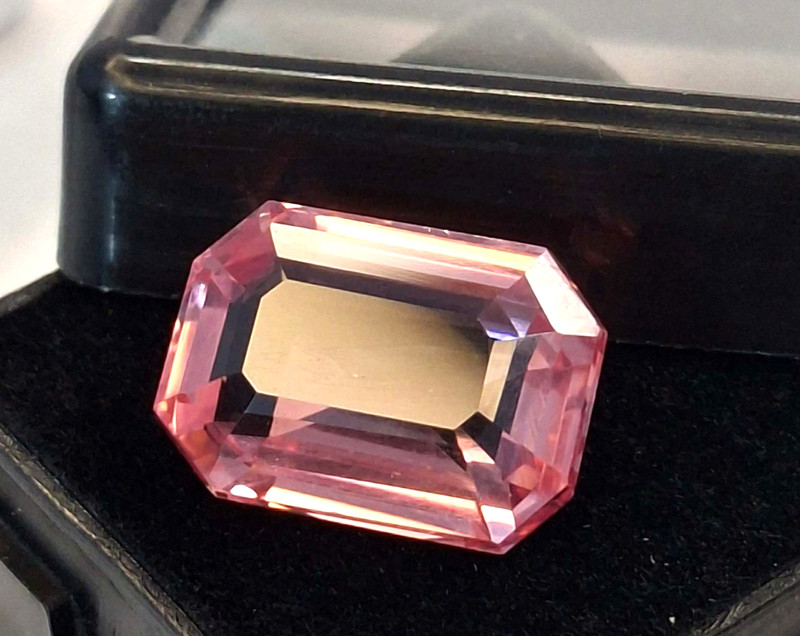 Natural Shape Emerald Cut Pink Morganite 11-13 Ct Certified Loose Gemstone RK396