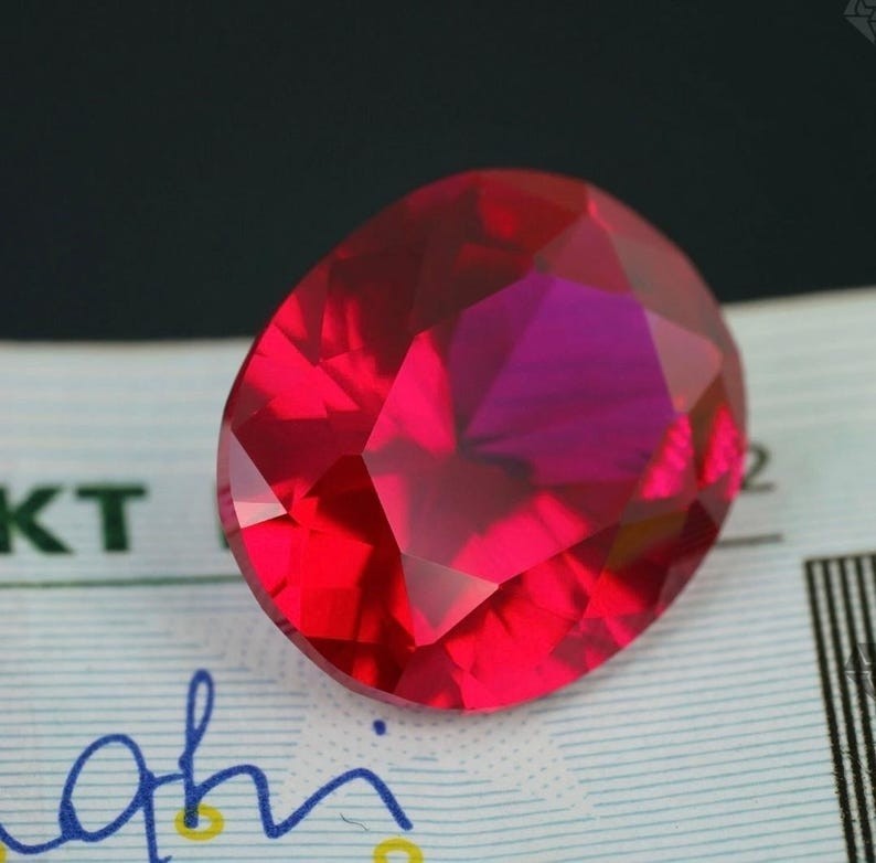 AAA 5Pcs Natural Burmish Red Ruby Oval Cut Certified Gemstone 10X14 MM