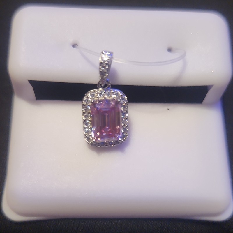 Moissanite Pink Morganite Emerald Cut Loose Gemstone 5x7mm 1.2ct 1pc