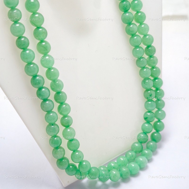 Natural Green Aventurine Round Beads Strand 4mm-10mm Polished Gemstone gallery