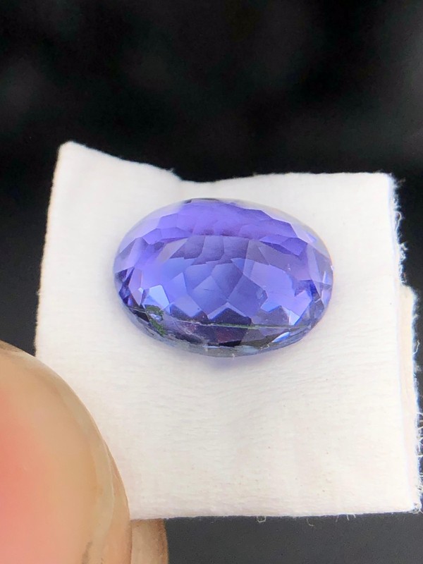 Natural Tanzanite Oval Cut 8x6 MM AAA Blue With Inclusion Loose Zoisite Gemstone gallery