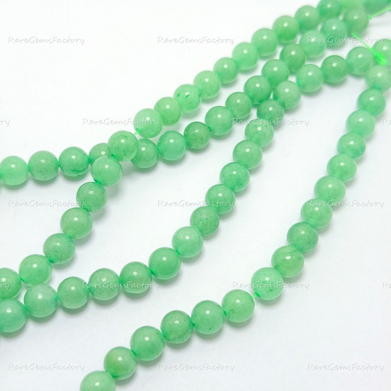 Natural Green Aventurine Round Beads Strand 4mm-10mm Polished Gemstone gallery