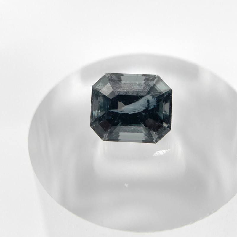 Reduced !! – Gray Spinel Color-Change Teal Flash Octagon Cut 1.61ct 7.1x6mm