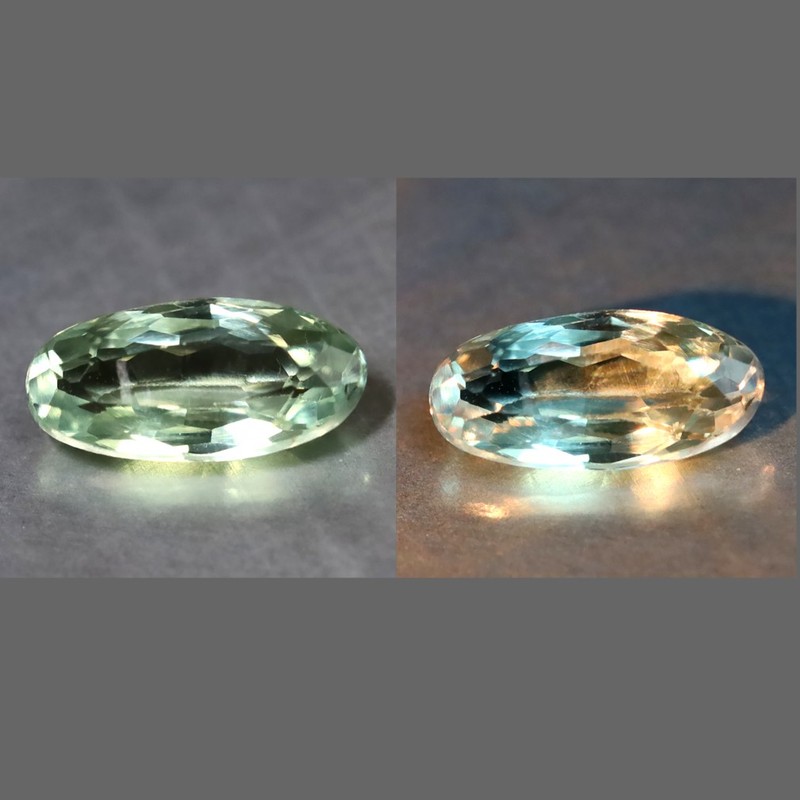 0.53 ct Very good Oval Cut (7 x 3 mm) Un-Heated Green Alexandrite Gemstone