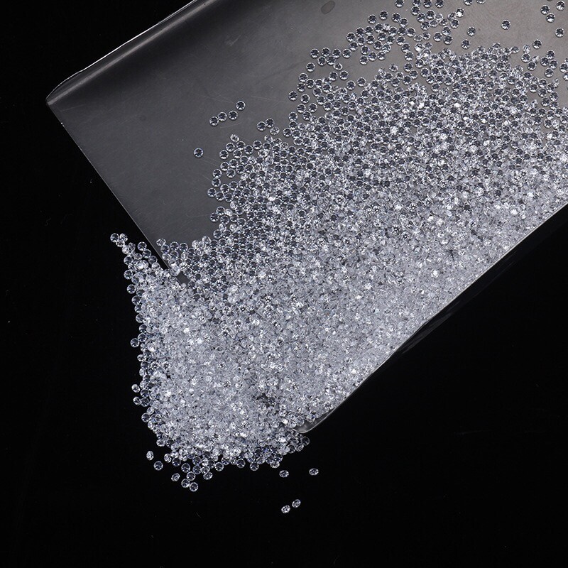 0.8-3.0mm White Clear D Color VVS1 Round Loose Moissanite Stone Excellent Cut gallery