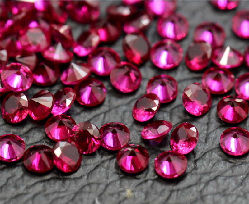 Natural ROUND PIGEON BLOOD RED RUBY AAAAA+ LOOSE GEMS 1 mm to 2 mm 100 Pieces h1