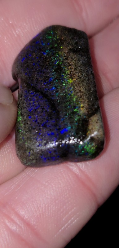 Andamooka Rainbow Matrix, Australian Opal. Treated Matrix Opal. Gorgeous Color gallery
