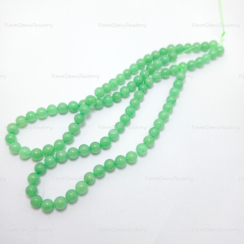 Natural Green Aventurine Round Beads Strand 4mm-10mm Polished Gemstone gallery