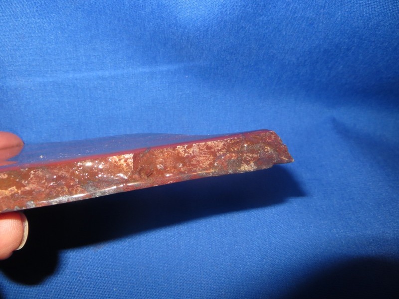 Banded Red Jasper Silver Hematite Brilliant Gemstone Slab Display 1,474 carats gallery