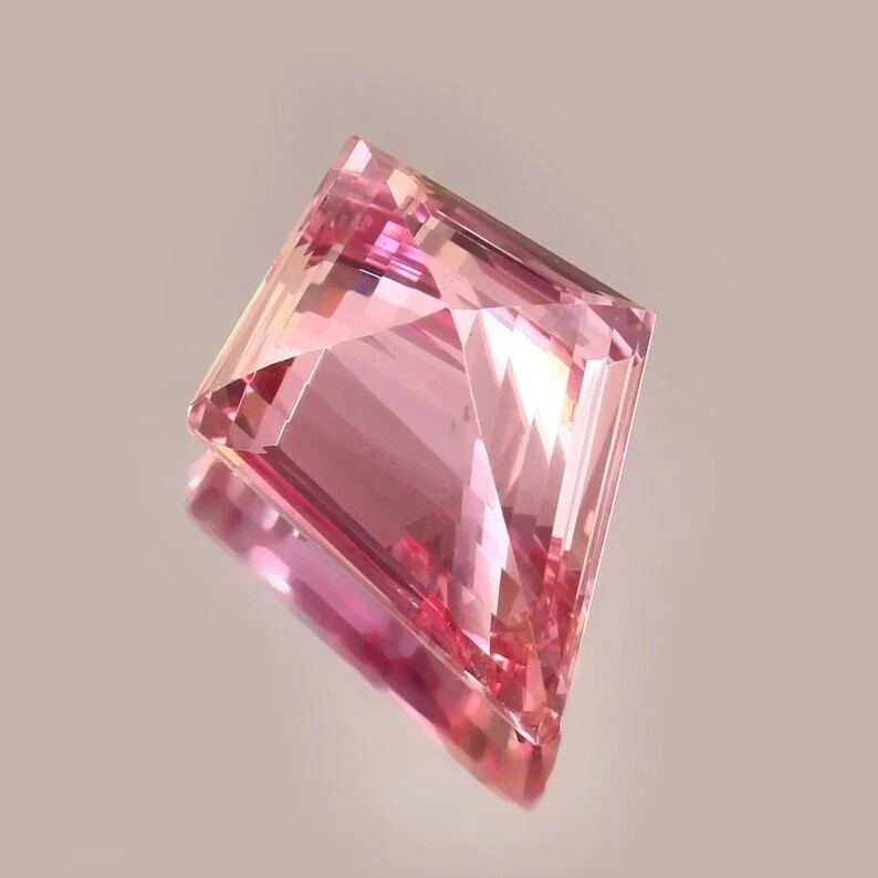 Natural Ceylon Padparadscha Sapphire 13.36 Ct Fancy Cut Certified Loose Gemstone gallery