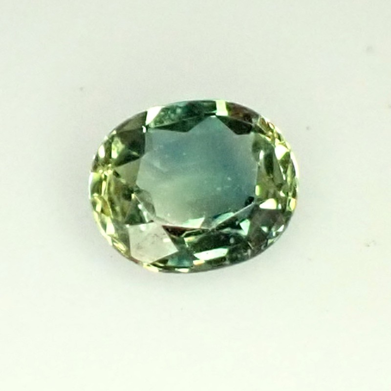 0.56 ct Oval 5.6x4.6 mm Blue Green Yellow RareNatural Australian Parti Sapphire gallery