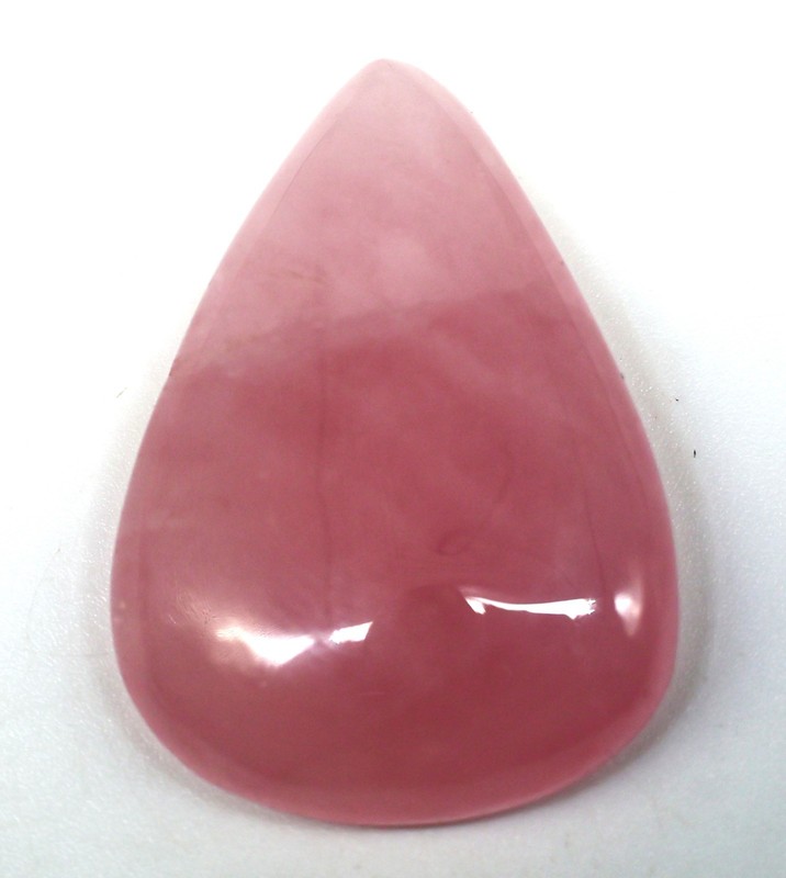 54 Ct 8X25X35 mm 100% Natural Pink Rose Quartz Pear Cabochon Gemstone PD-353