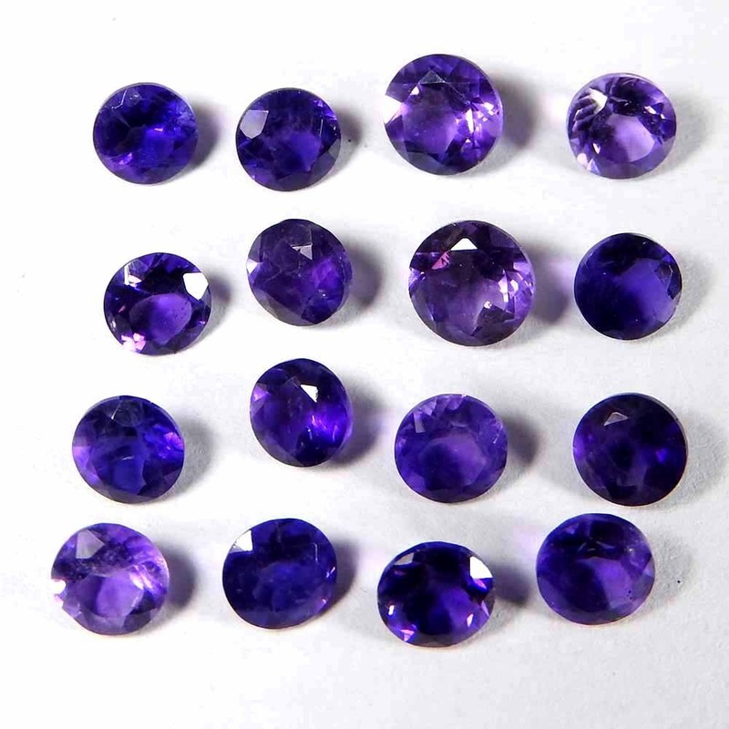 8.15Cts100%Natural Top Cut Blue Amethyst Agate Round Cabochon Gemstone.lot