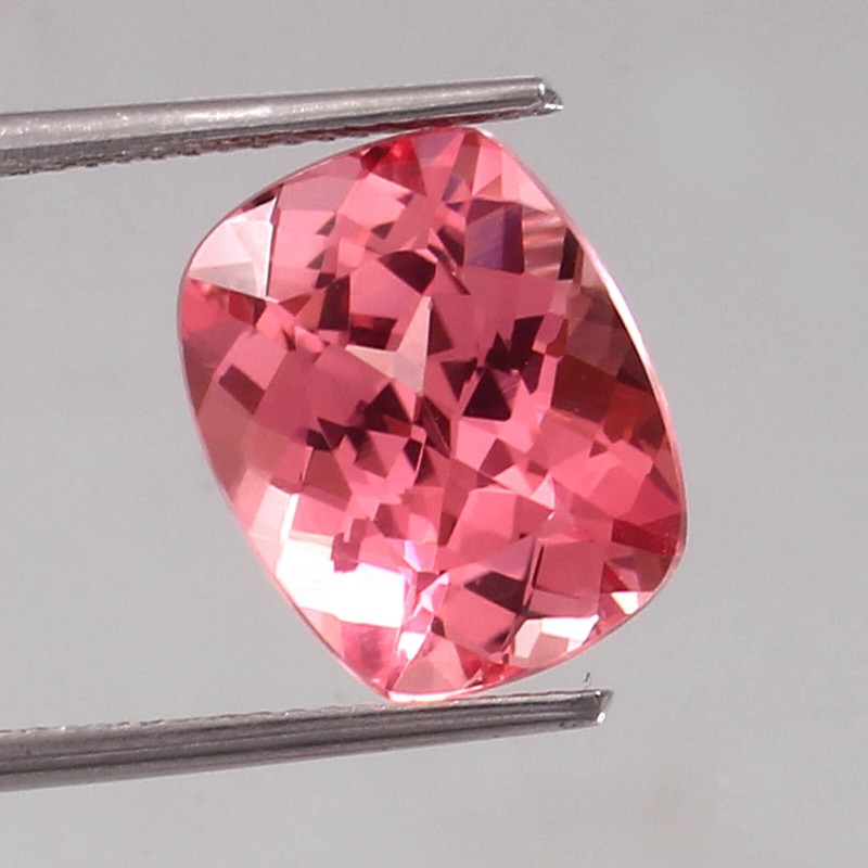 AAA 14×10 mm Natural Ceylon Padparadscha Sapphire Cushion Cut Loose Gemstone