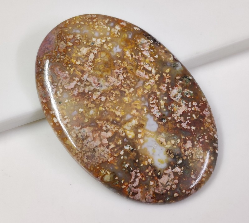 Natural Boram Agate Oval Cabochon Loose Gemstone 65.70 Cts gallery