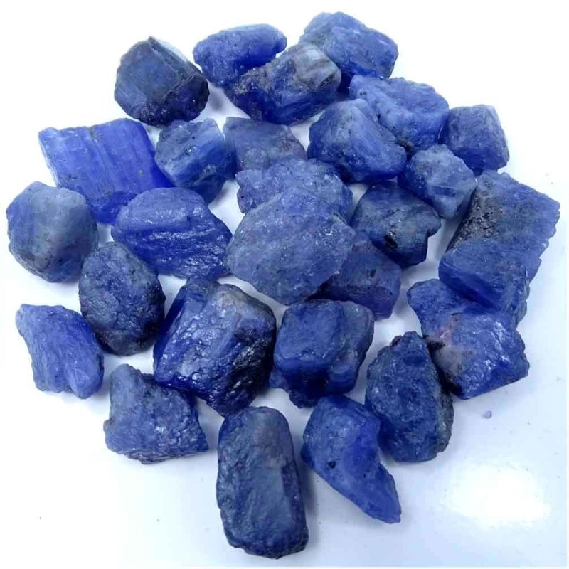 4-6pcs, 100 Cts, Natural Raw Tanzanite Stone, Rough Gemstone and Crystals Lot.