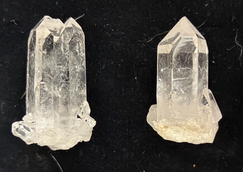 Two pieces Natural Quartz Crystal Points gallery
