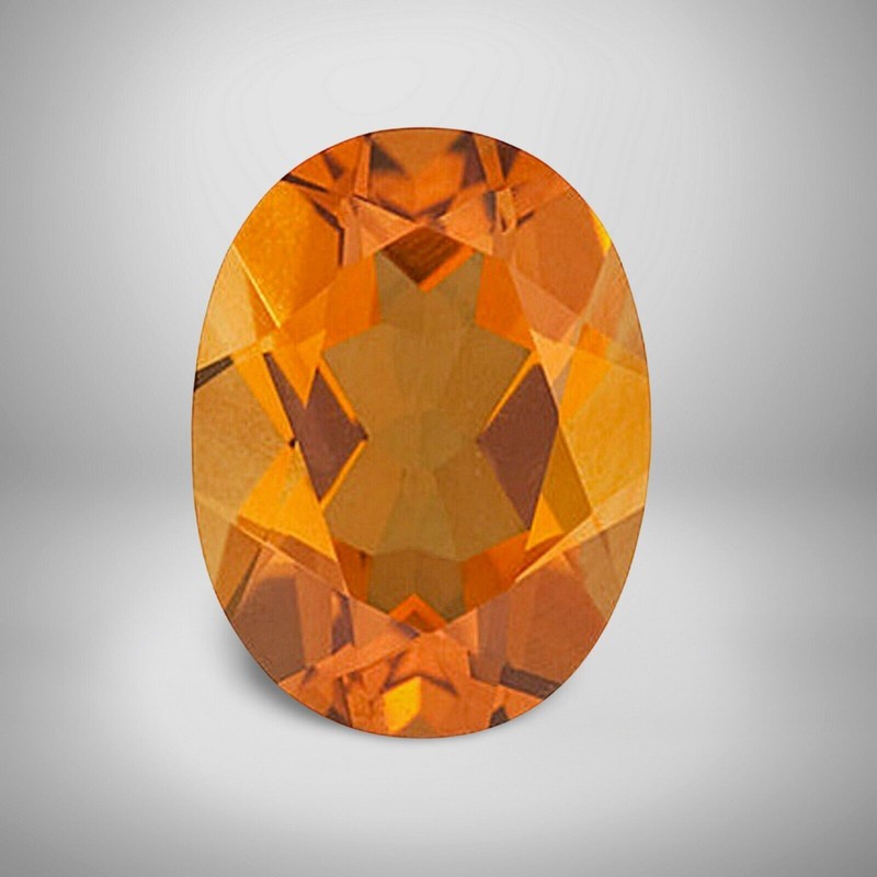 Citrine Oval Cut Gemstone 6 Cts – 14×10 mm Lustrous Precious Jewelry Gem #