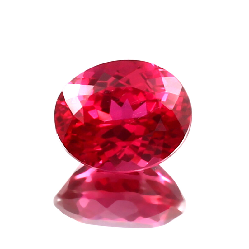 AAA Natural Excellent Blood Red Mozambique Ruby Loose Oval Gemstone Cut 9x7 MM gallery