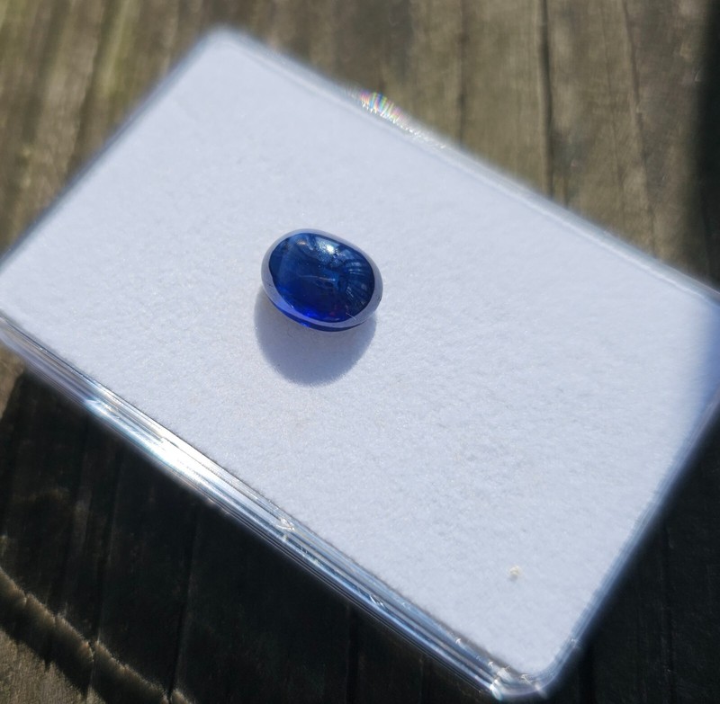 Blue Sapphire Cabochon 10x8 Oval Loose Gemstone gallery