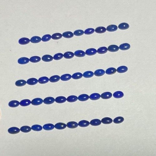 5X3 mm Oval Natural Lapis Lazuli Cabochons Loose Gemstone Wholesale Lot 10 pcs gallery