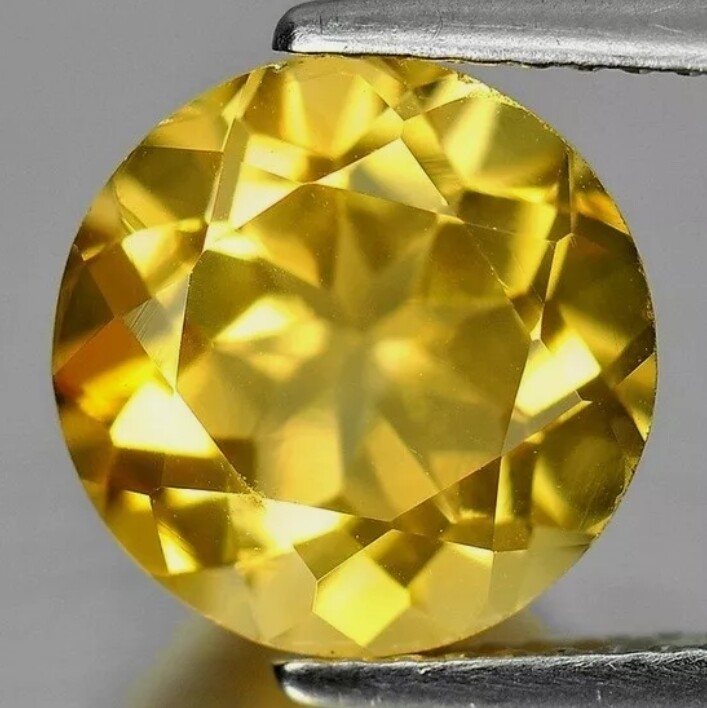 GOLDEN CITRINE 3.5 MM ROUND CUT 8 PIECE SET ALL NATURAL F-5005
