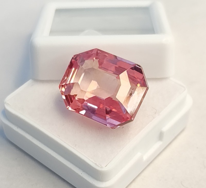 Pink Morganite Emerald Cut 23-25 Ct Loose Natural EGL Certified Gemstone RK056