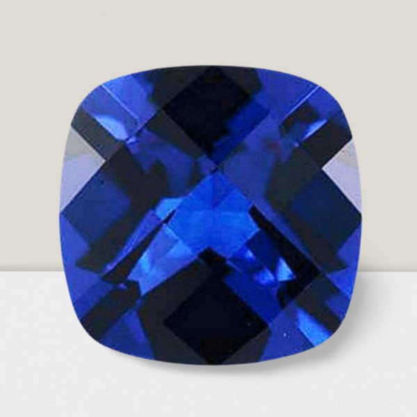 Blue Sapphire Cushion Cut Gemstone 0.61 Cts - 5 mm Flawless Loose Gem # gallery