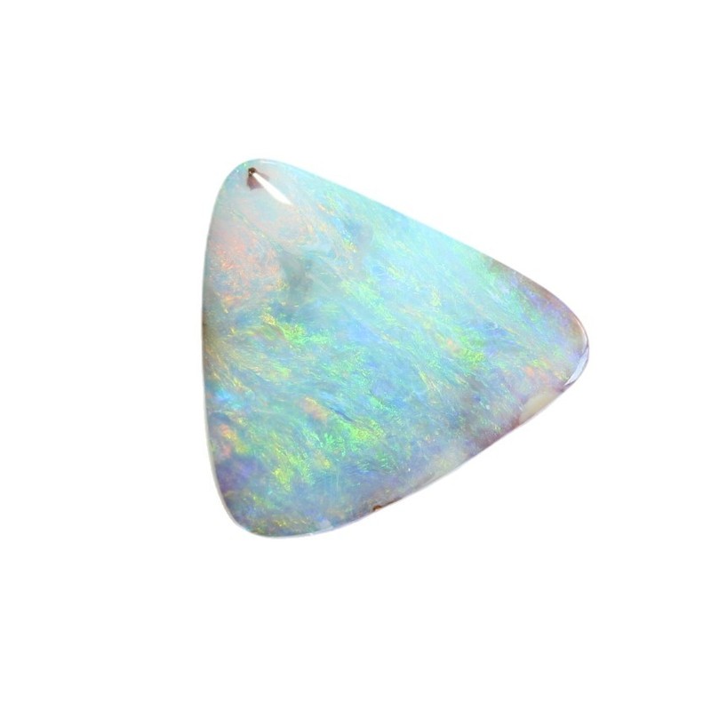 Boulder opal 6.58ct 14 x 13.9mm Australian opal natural solid loose unset stone gallery