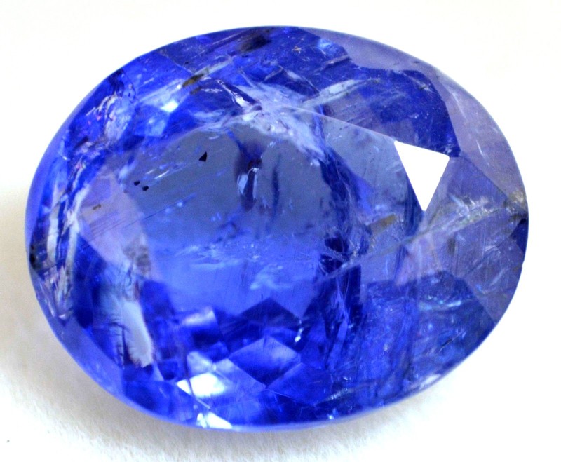Unheated Natural Violet Blue Tanzanite 4.35 CT AGL Certified 11 x9 mm Gemstone gallery