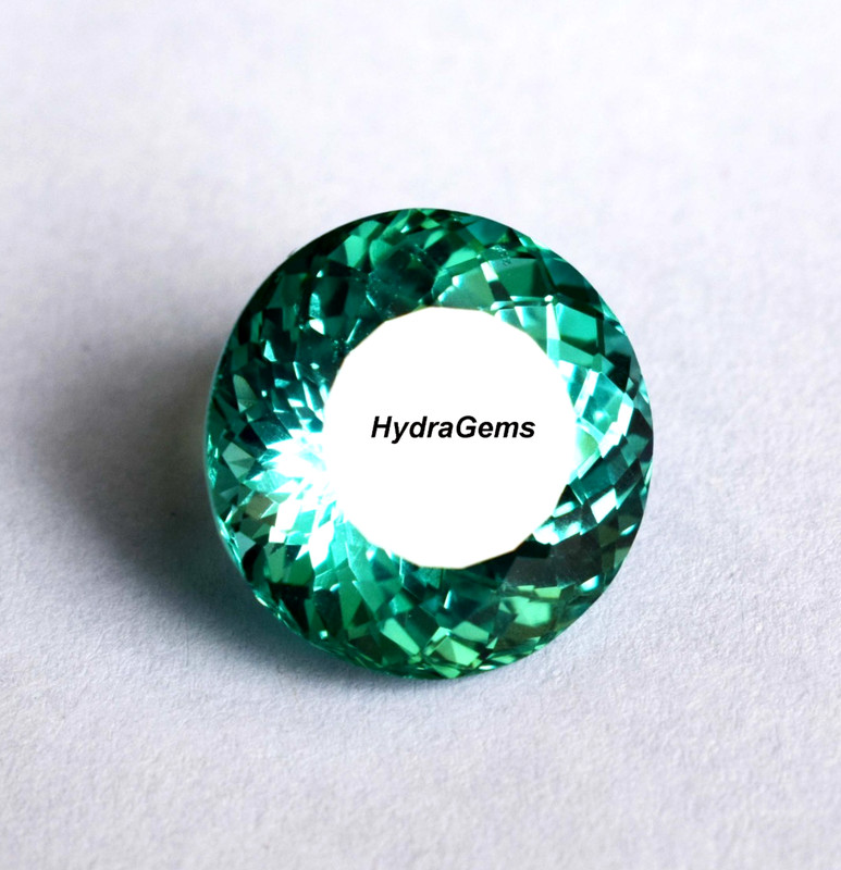 27-28 Ct Natural Montana Bluish Green Sapphire Big Size Round Cut Gemstone gallery