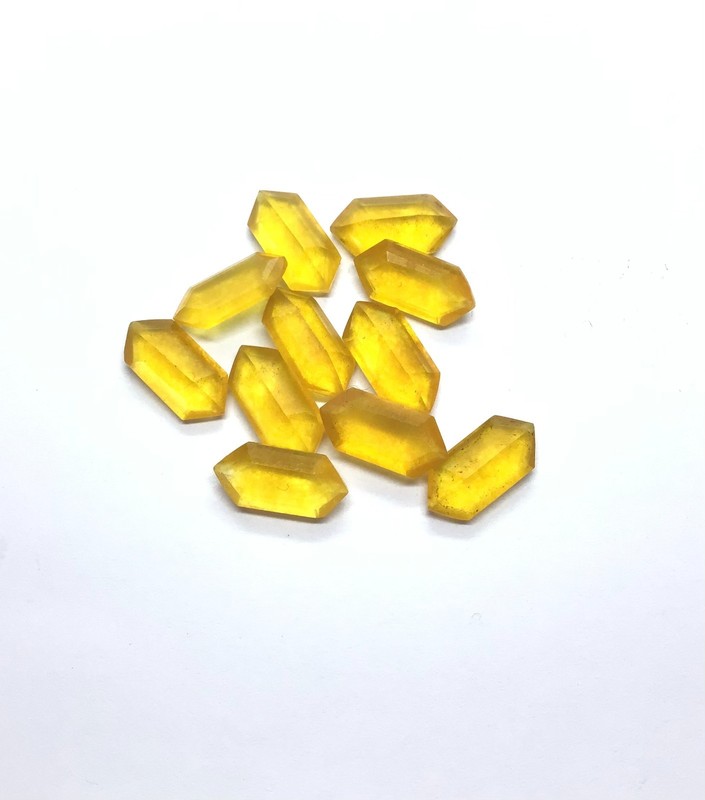 Natural Yellow Quartz Long Hexagon Cut AAA Loose Gemstone For Assorted Jewelry gallery