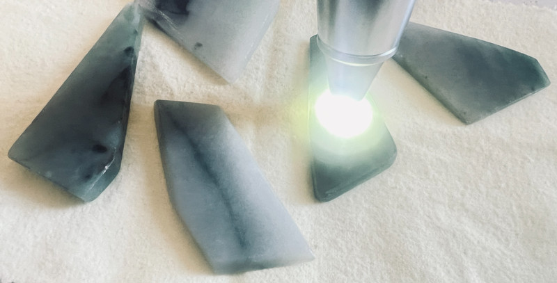 Burmese Type A Jadeite Cuttings for Pendant Jewelry Making 486ct gallery