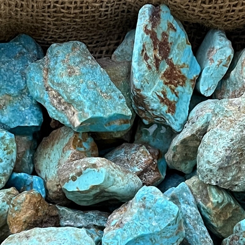 2000 Carat Lots of Old Stock Kingman, AZ Turquoise Rough - VERY HIGH END gallery