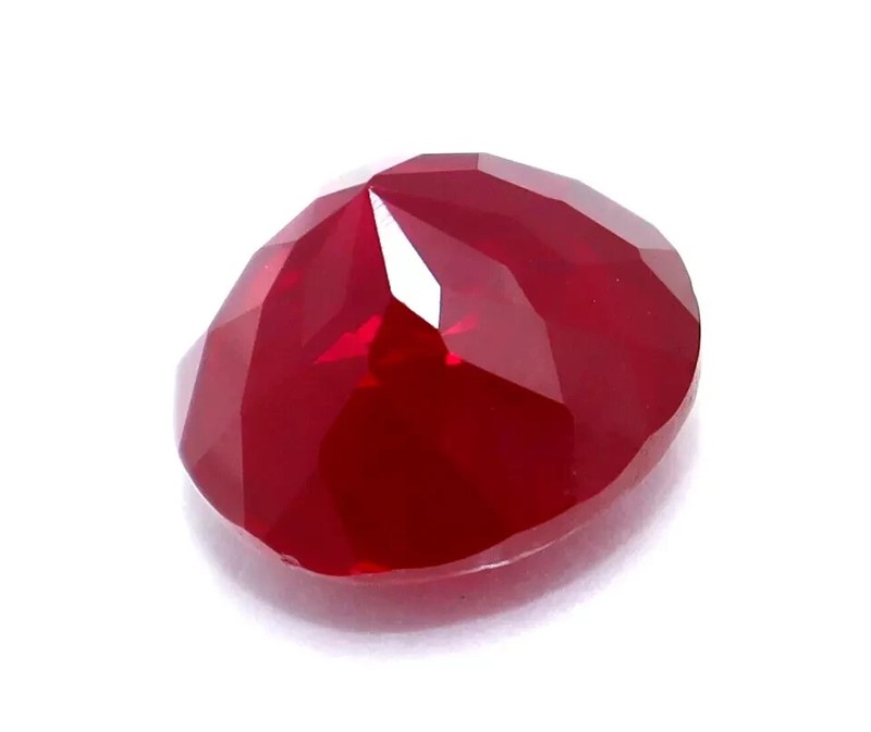 7.20 Ct Certified Natural Red Mozambique Ruby Round Cut Faceted Loose Gemstone gallery