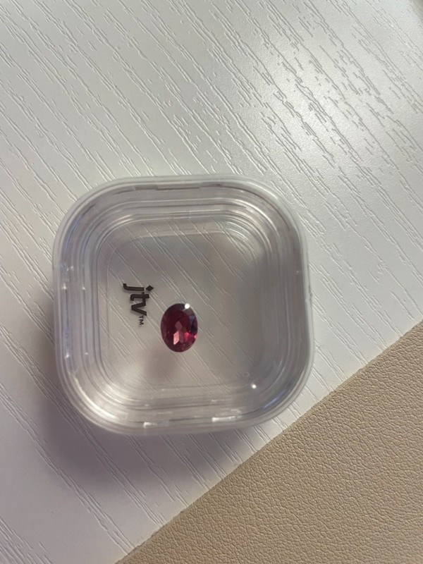 Natural Rhodolite Garnet 1.35ct 8x6mm Oval Loose Gemstone Tanzania Red Pink