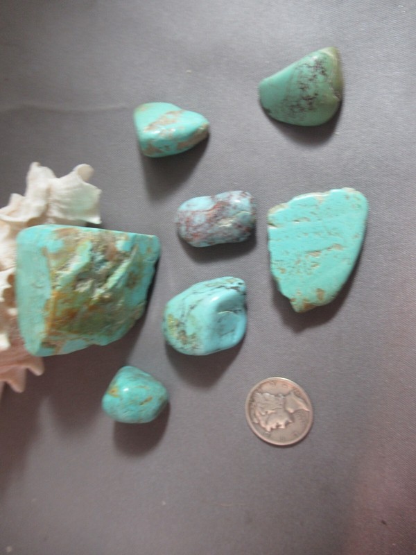KINGMAN TURQUOISE STONES 300tcw 18mm X 15mm TO 40mm X 30mm #502 gallery