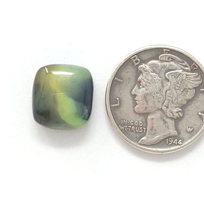 Natural New Lander Variscite Cushion Single Cabochon 4.7 Carats Hand Cut