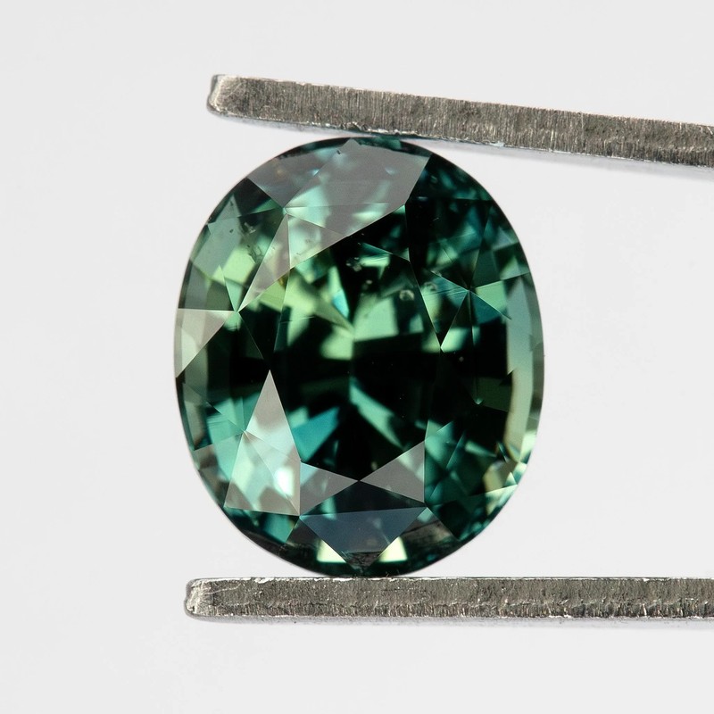 Madagascar Loose Gem 1.81ct Oval Sapphire, Teal Blue Green, 7.2x6.1mm, Unheated gallery