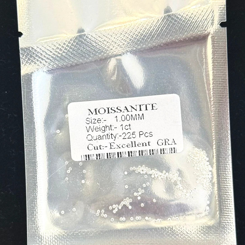1.0mm Round Cut Loose Moissanite D Color VVS1 Lab Created Stone Jewelry Making