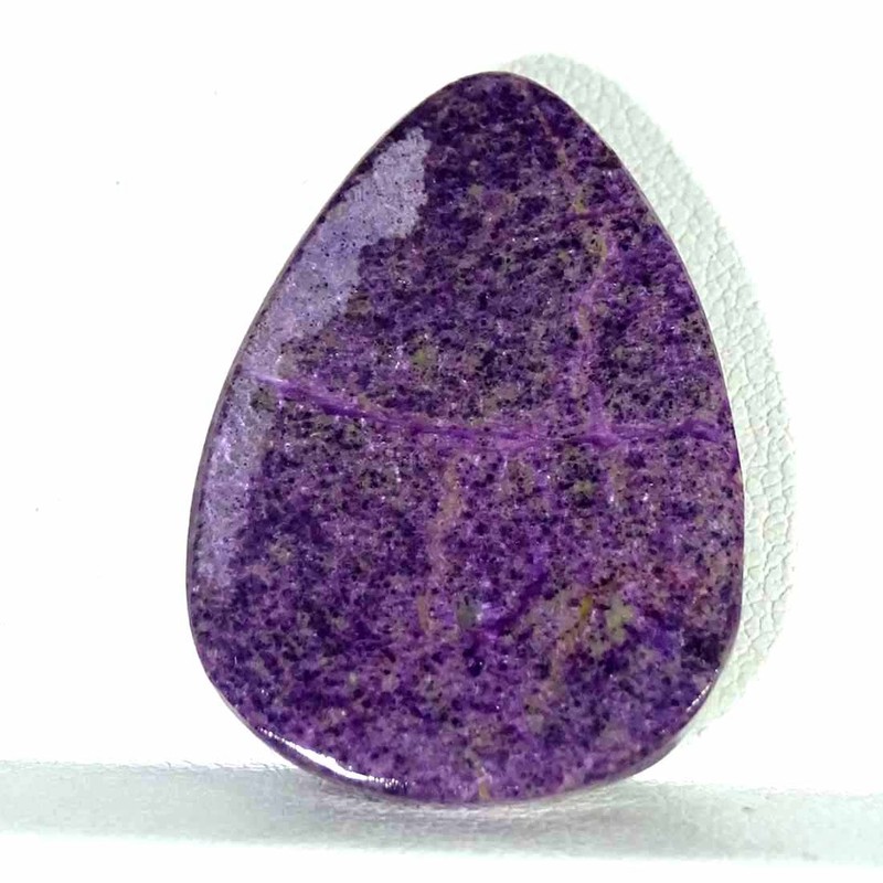 29.40Cts Natural Stichtite Pear Cabochon loose Gemstone gallery