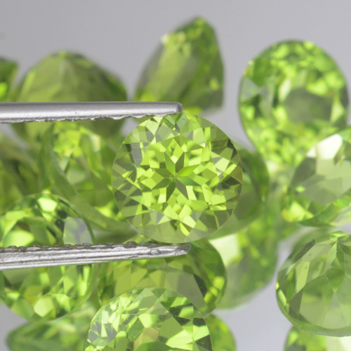 6MM. Lot 1,3,6,10 pcs Calibrated Round Cut Natural Gemstone Green PERIDOT