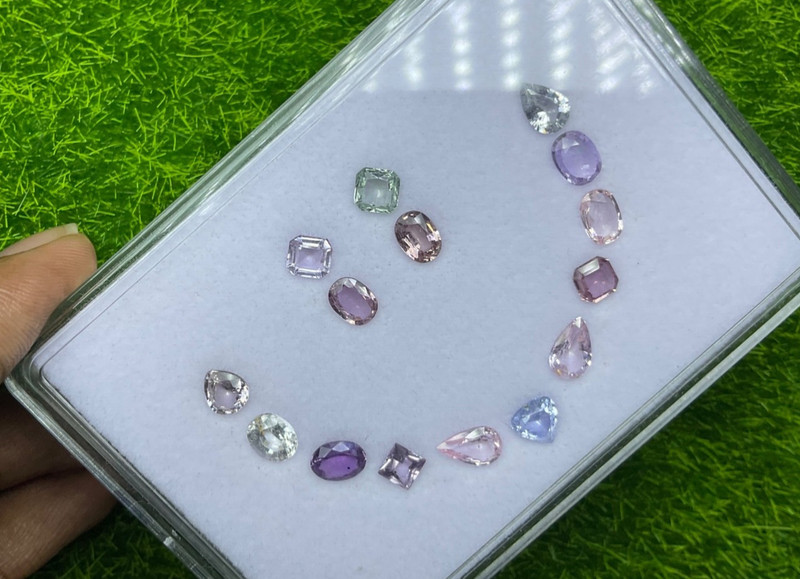 100% natural top quality unheated fancy sapphires layout loose gemstone gallery