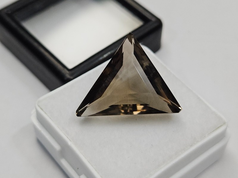Lab-Created Smoky Black Quartz Fancy Cut 10-11 Cts Certified Loose Gemstone
