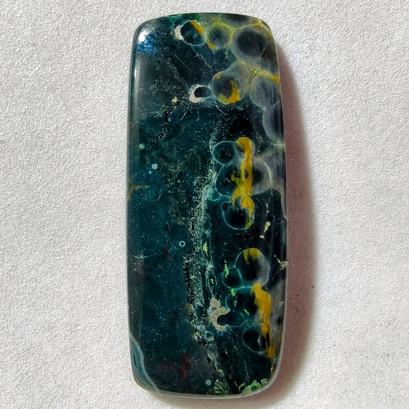 44 Cts Natural Ocean Jasper Cabochon Gemstone For Jewelry 42.7x18x5.7 MM